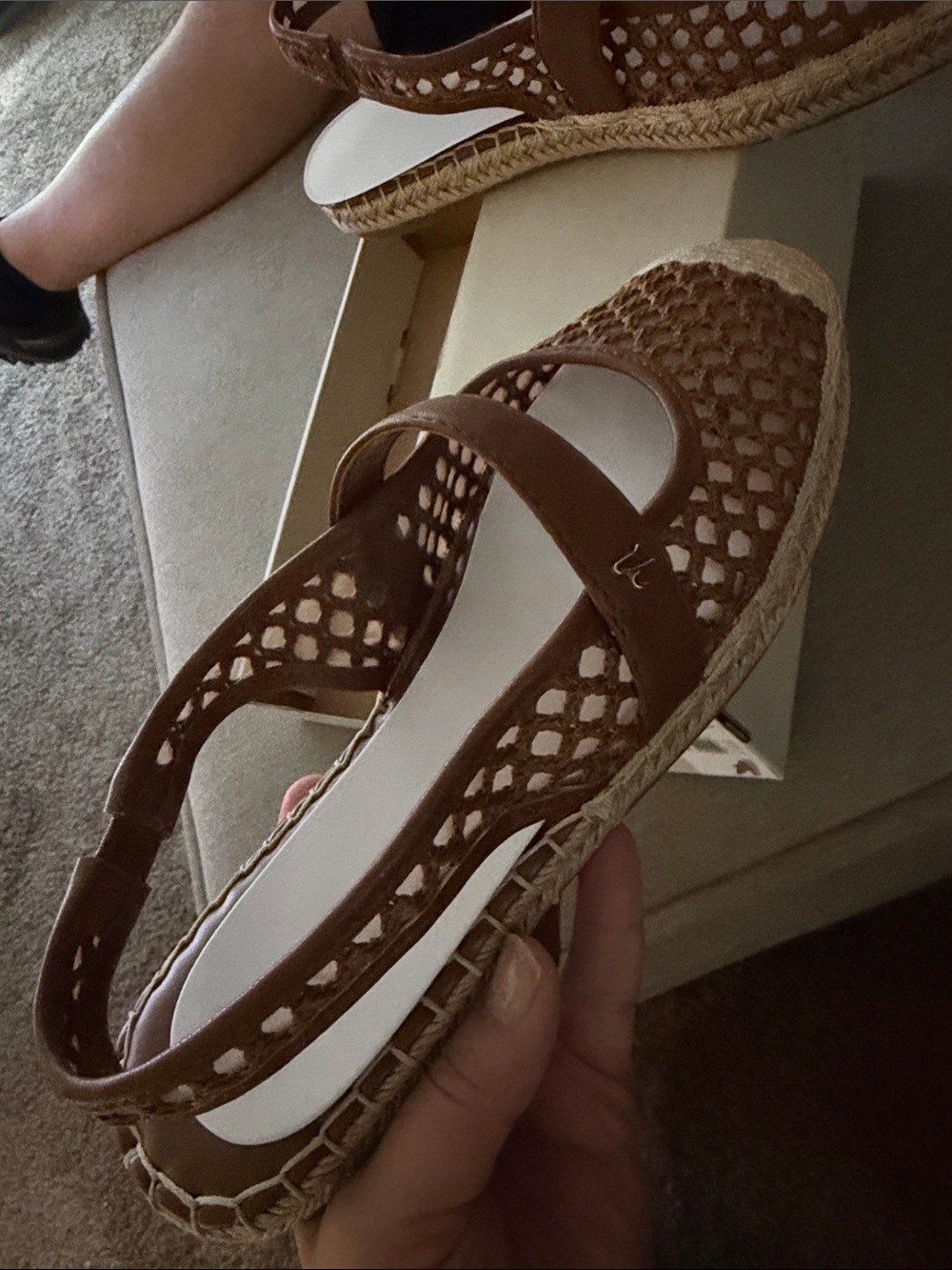 Naturalizer Brown Woven Espadrille Mary Jane Slingback - Picture 4 of 4